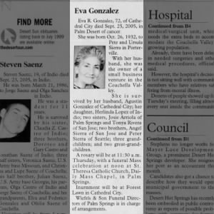 Obituary for Eva R. Gonzalez